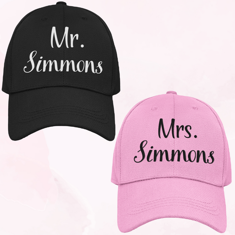 Personalised Mr & Mrs Surname Set