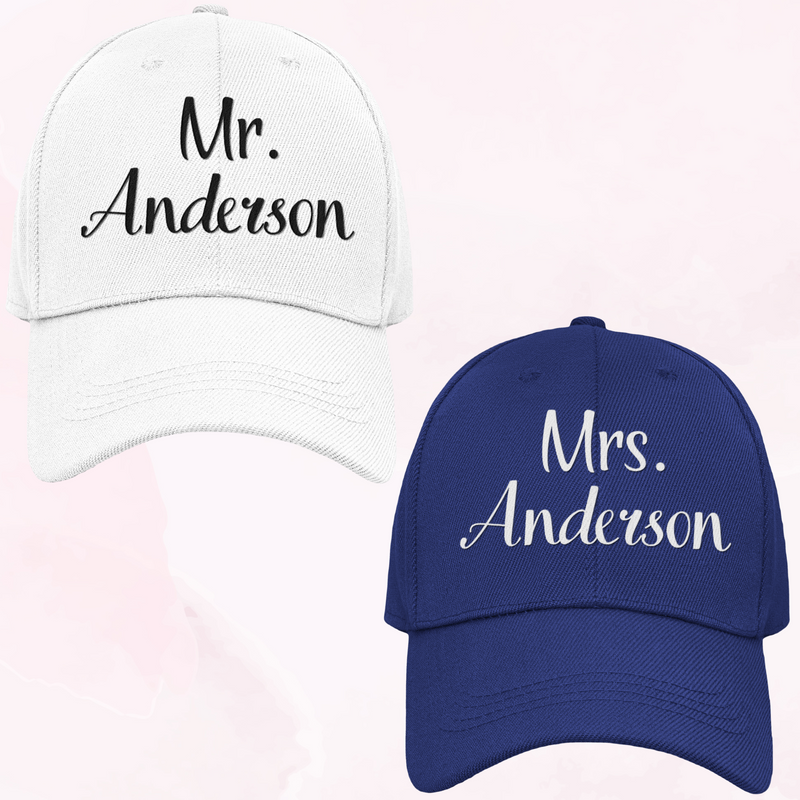 Personalised Mr & Mrs Surname Set