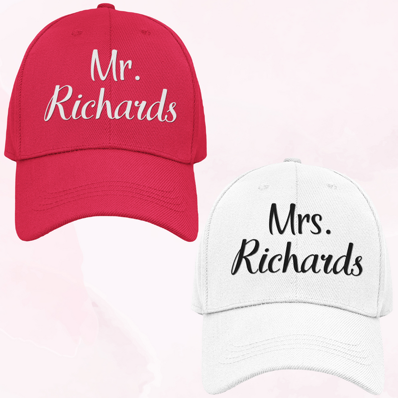 Personalised Mr & Mrs Surname Set