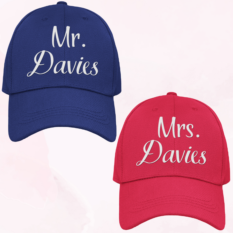 Personalised Mr & Mrs Surname Set