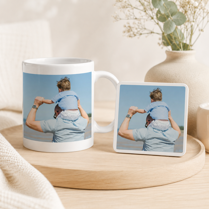 Personalised Photo Mug With Text