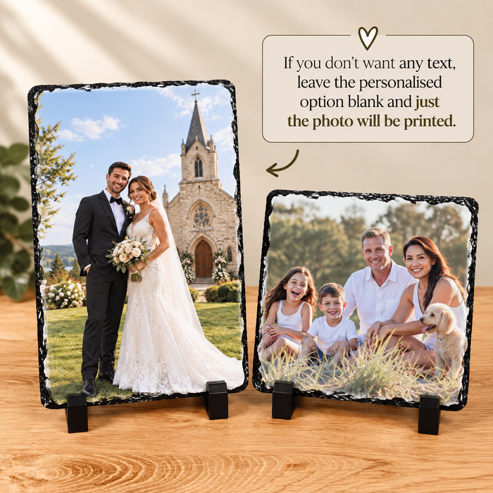 Slate Photo With Text