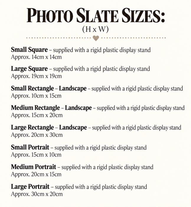 Slate Photo With Text