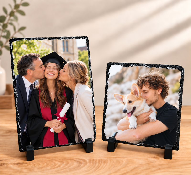 Slate Photo With Optional Text