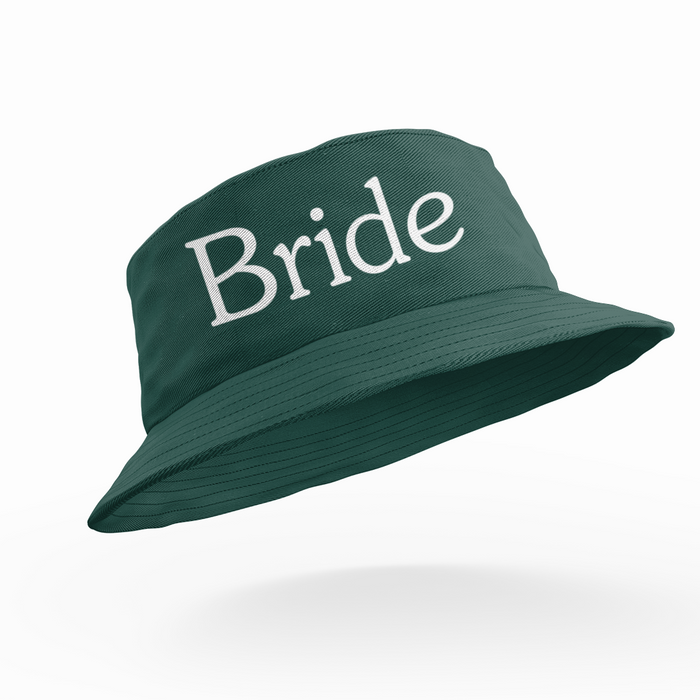 Add Custom Text Bride Hen Bucket Caps