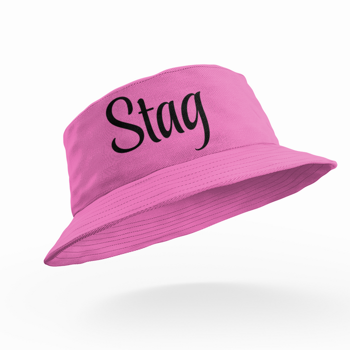 Add Custom Text Groom Stag Bucket Hats