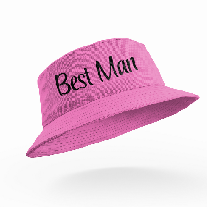 Add Custom Text Groom Stag Bucket Hats