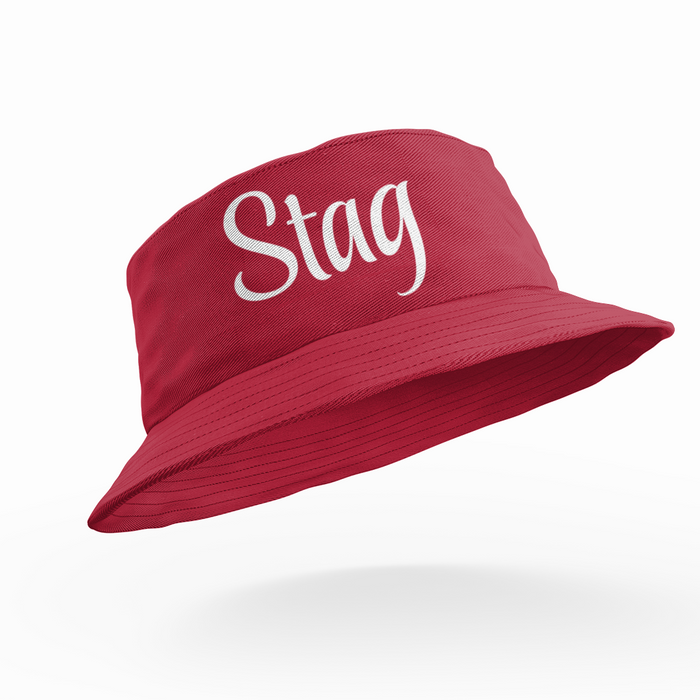 Add Custom Text Groom Stag Bucket Hats