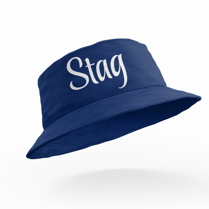 Add Custom Text Groom Stag Bucket Hats