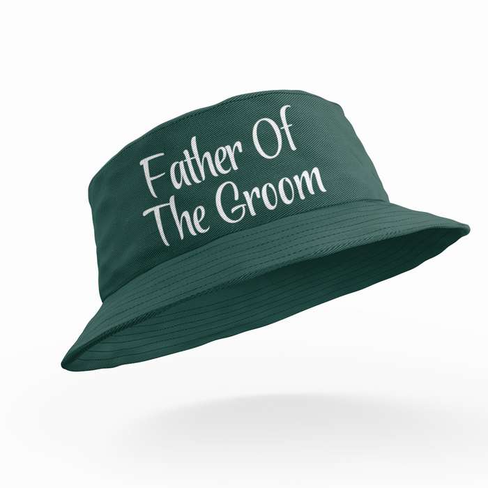 Add Custom Text Groom Stag Bucket Hats