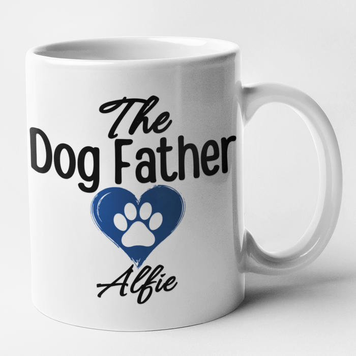 The Dog Father + Mother (Names) Mug Set