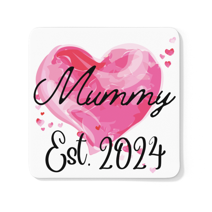 Mummy Est 2024 + Daddy Est 2024 (Coaster set)