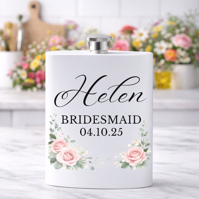 Personalised Floral Bridal Party Wedding