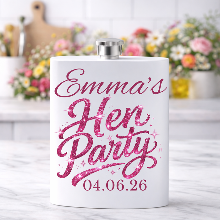 Personalised Pink Name Hen Party