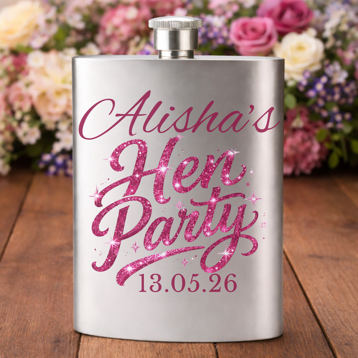 Personalised Pink Name Hen Party