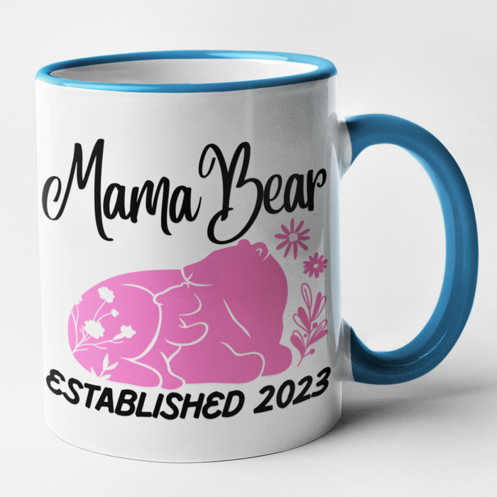 Papa Bear + Mama Bear Est (Add Year) Mug Set