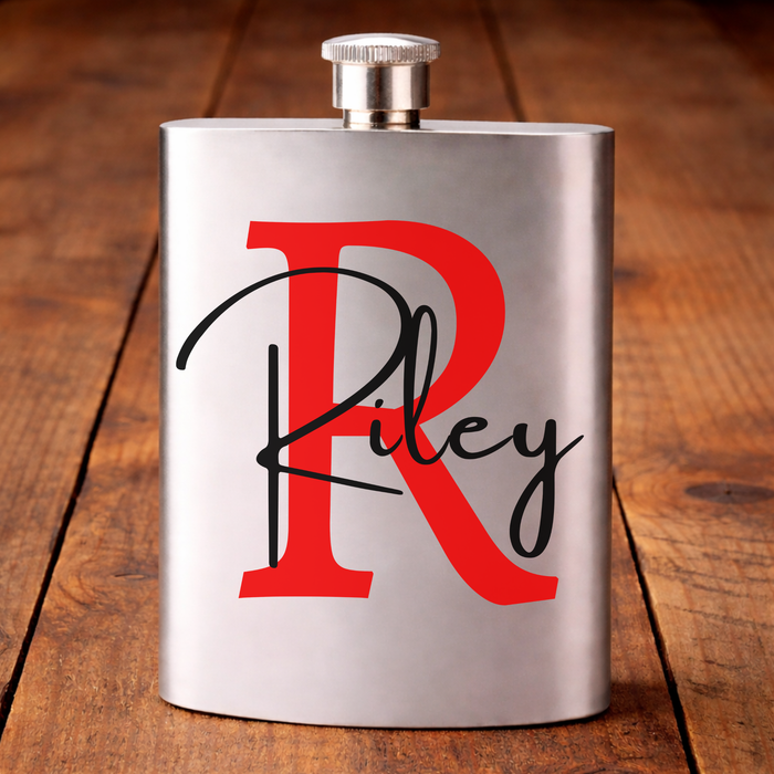 Personalised Red Initial & Name