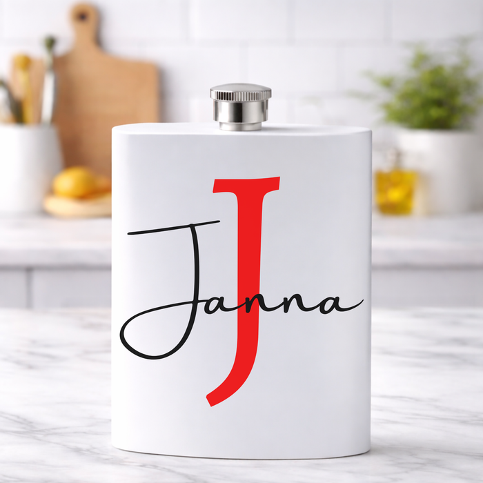 Personalised Red Initial & Name