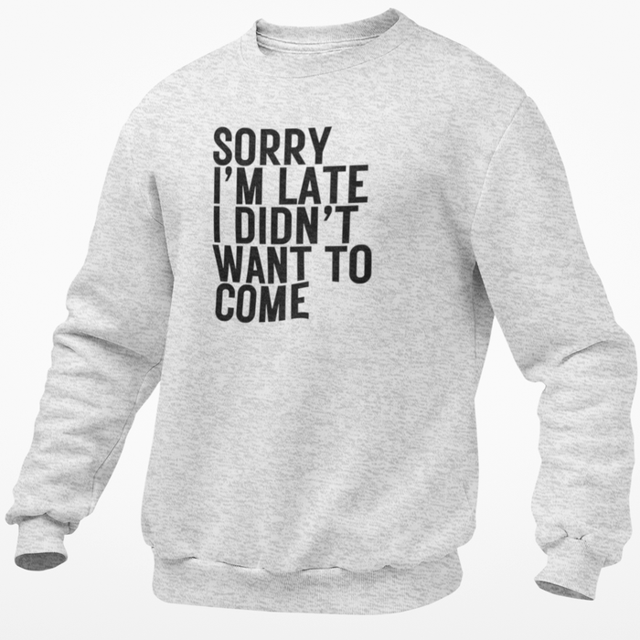 Sorry I'm Late I Didn't Want To Come