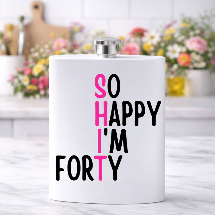 So Happy Im Forty (Pink)
