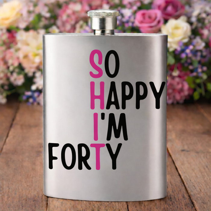 So Happy Im Forty (Pink)