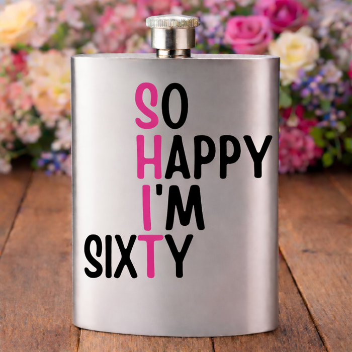 So Happy Im Sixty (Pink)