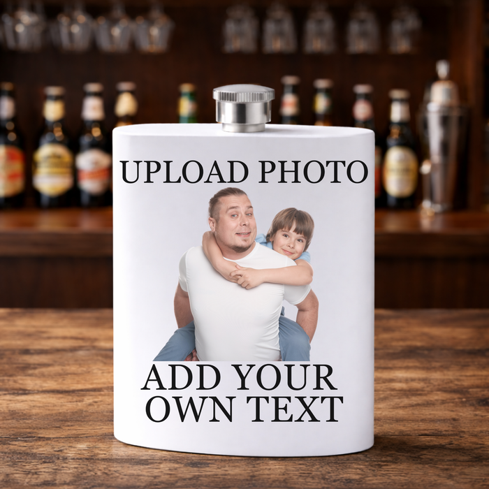 Personalised Upload Photo Hip Flask
