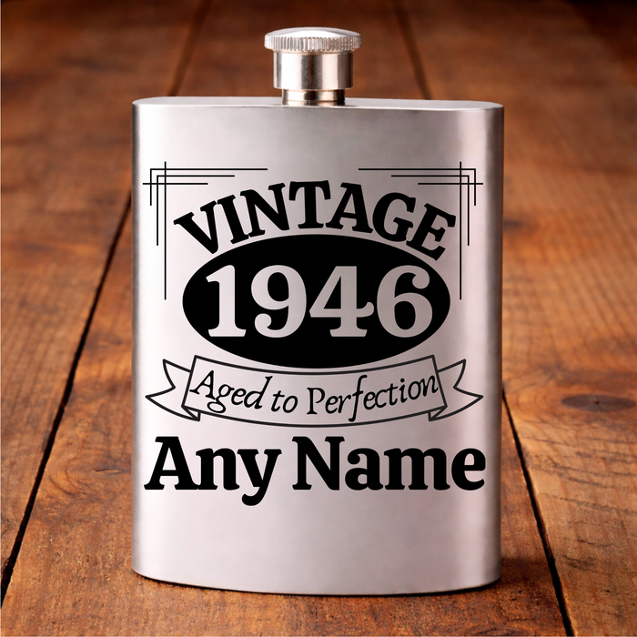 Personalised Vintage 80th Name