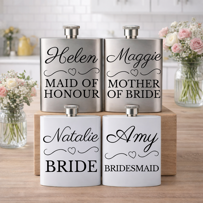Personalised Text Bridal Party Wedding