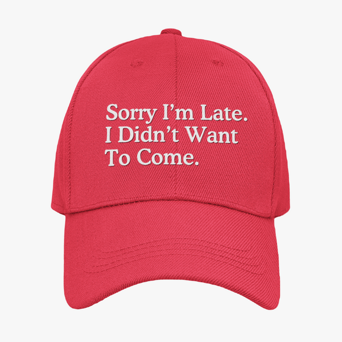 Sorry I'm Late. I Didn't Want To Come