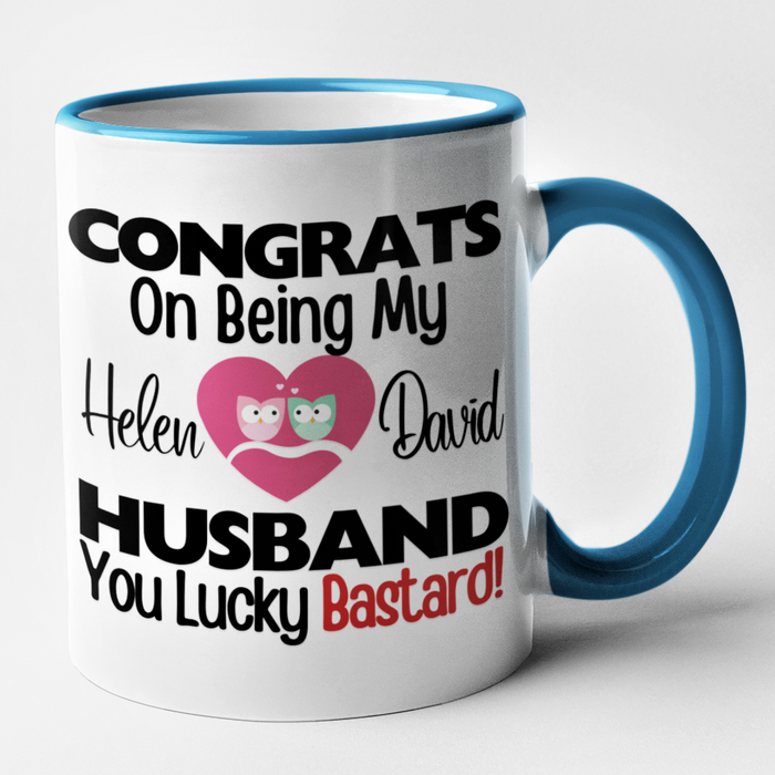 Congrats On Being My Husband + Wife Mug Set