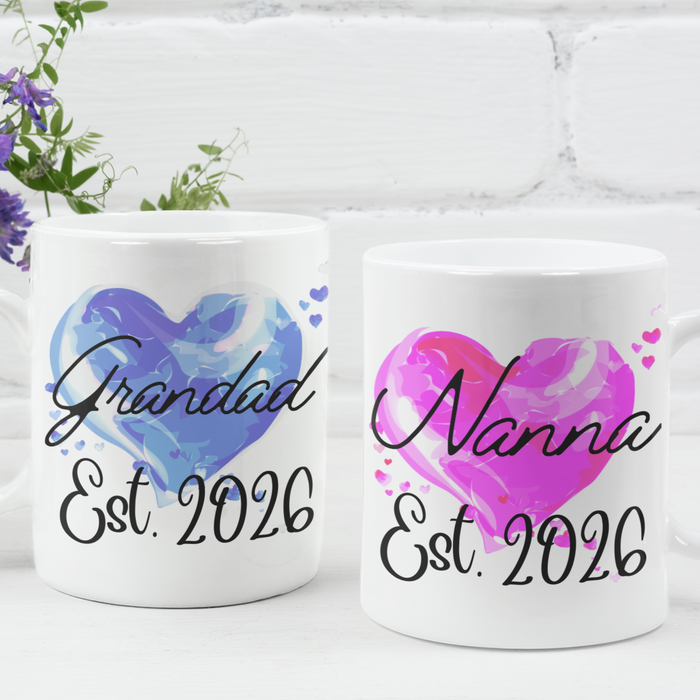 Nanna + Grandad Est 2026 (Mug Set)
