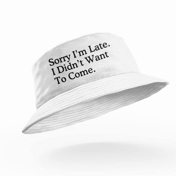 Sorry I'm Late. I Didn't Want To Come