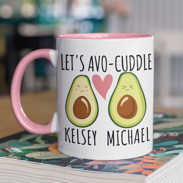 Let's Avocuddle Couple Mug