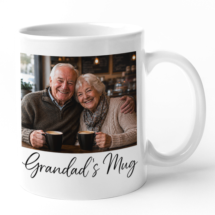 Personalised Polaroid Square Photo Mug With Text