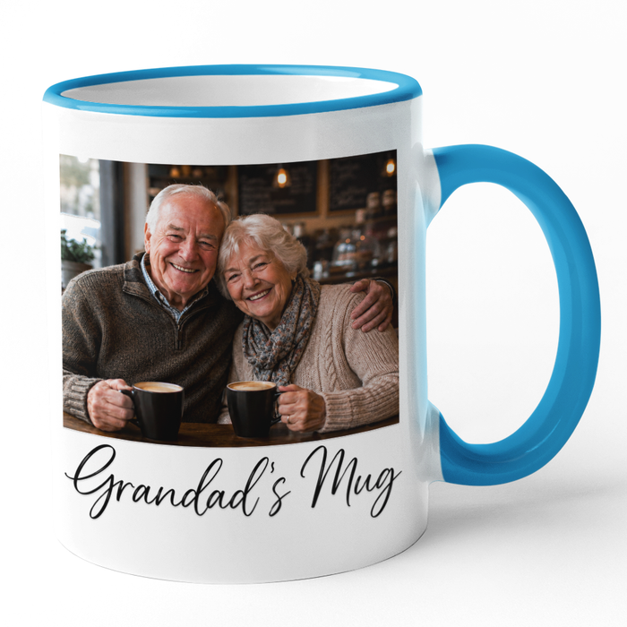Personalised Polaroid Square Photo Mug With Text