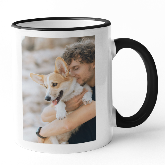Personalised Photo Mug With Text