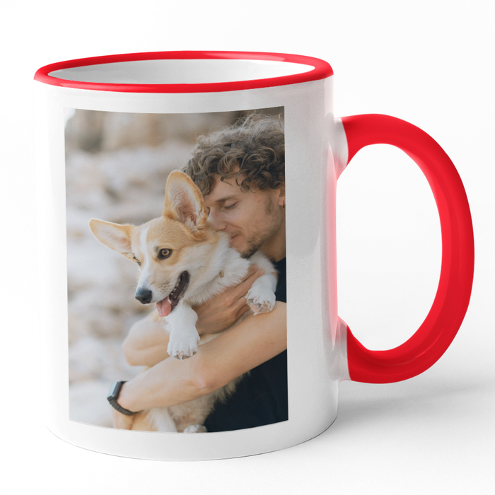 Personalised Photo Mug With Text