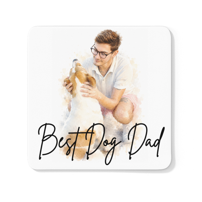Personalised Watercolour Effect Photo Mug With Text