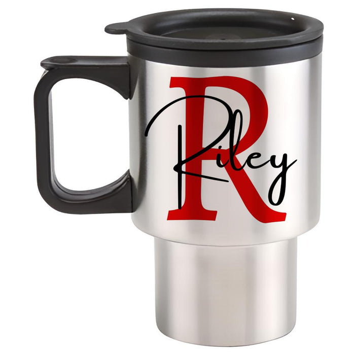 Red Initial & Name
