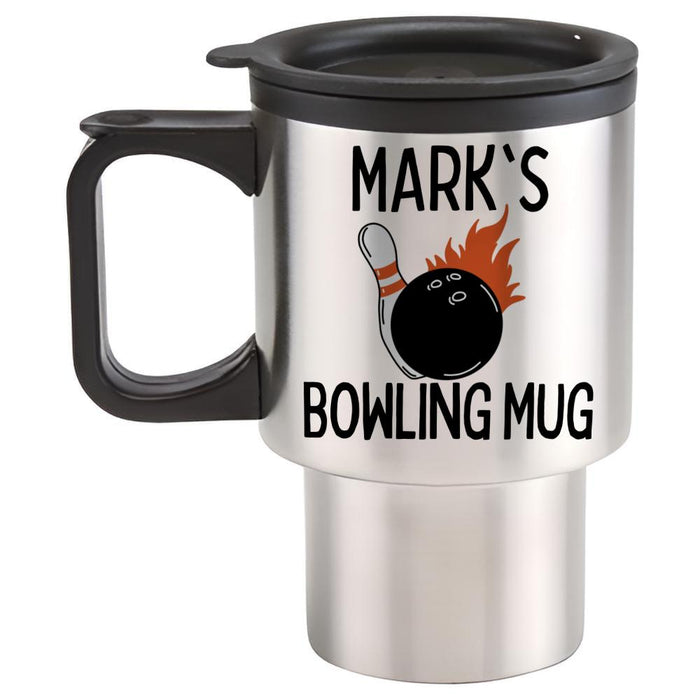 (Name) Bowling Travel Mug