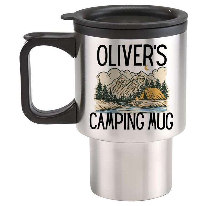 (Name) Camping Travel Mug