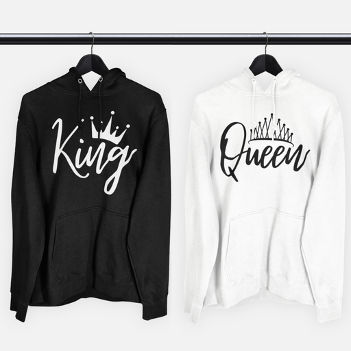 King and queen hoodies top set