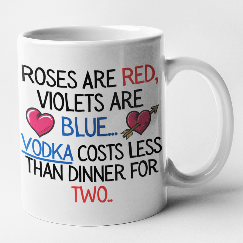 Poem - Roses Are Red Violets Are Blue Vodka Costs Less Than Dinner For Two