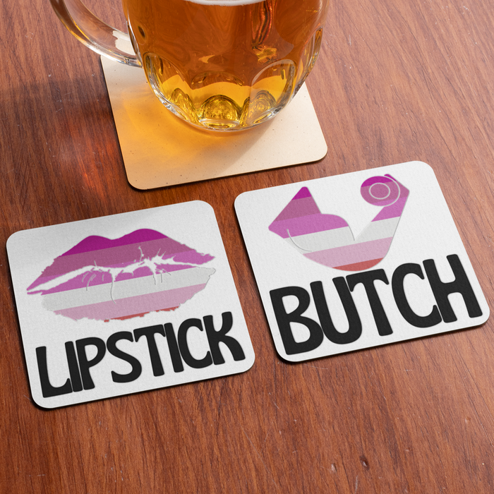 Lipstick + Butch (Coaster set)