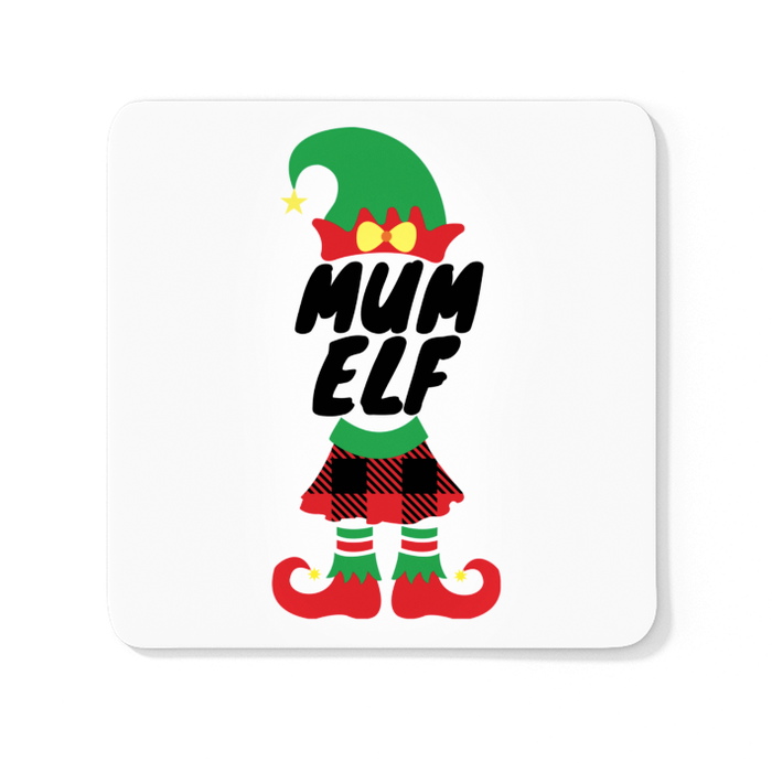 Mum Elf + Dad Elf (Coaster set)